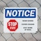 Signmission Stop Spread Of Flu, Plastic, 7 in x 10 in OS-2PACK-NS-P-710-25564 - alternate 2